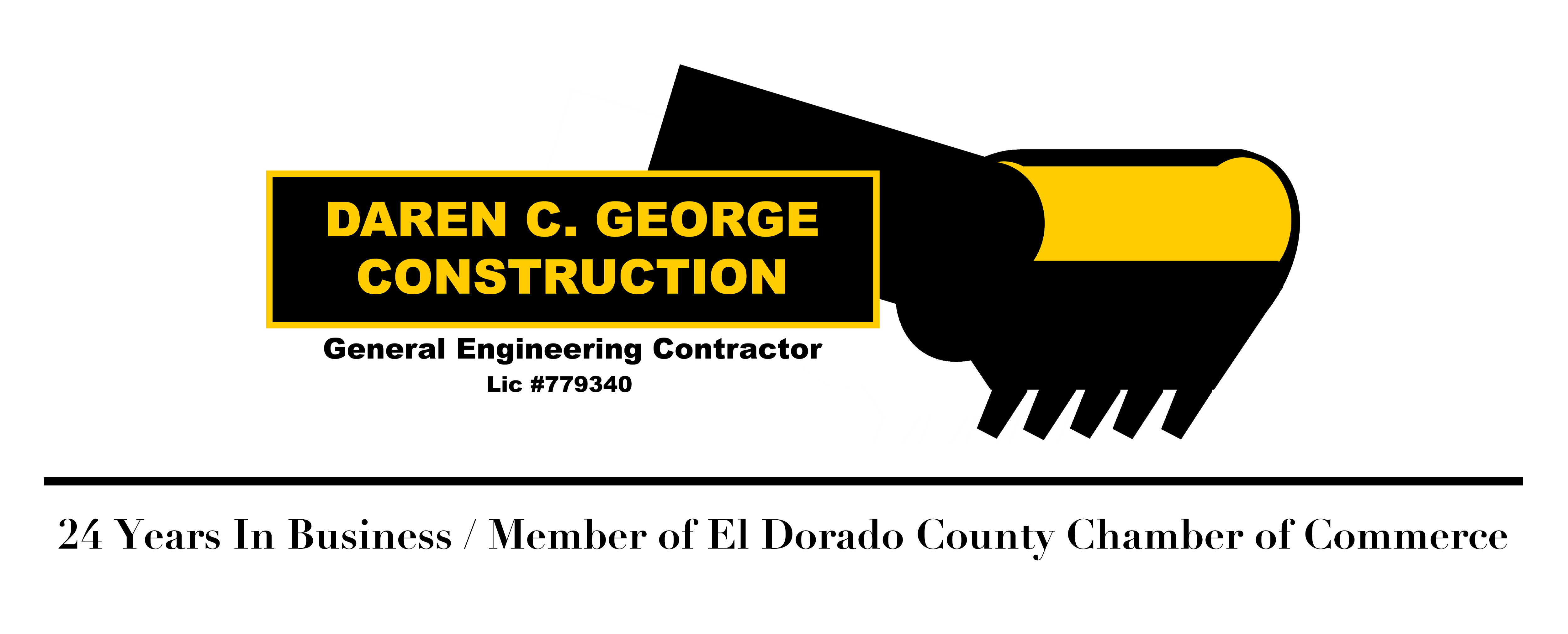 Company logo with contractor license #